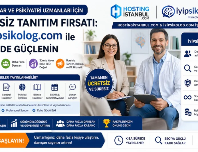 Psikologlar ve psikiyatri uzmanlarına dijitalde ücretsiz tanıtım fırsatı